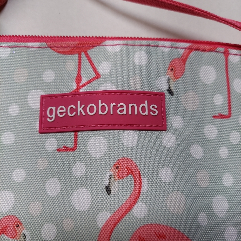 Flamingo Geckobrand Swimsuit Bag Wristlet - Picture 2 of 9